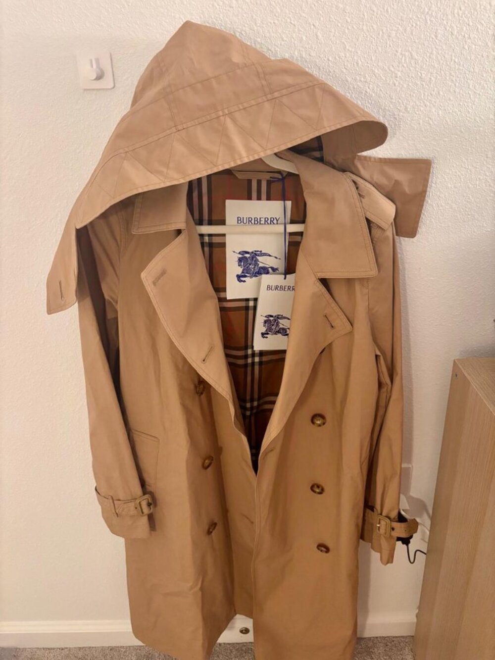 Burberry Telford Trench Coat – Archive Beige – Size 10 – New With Tags - Picture 2 of 6